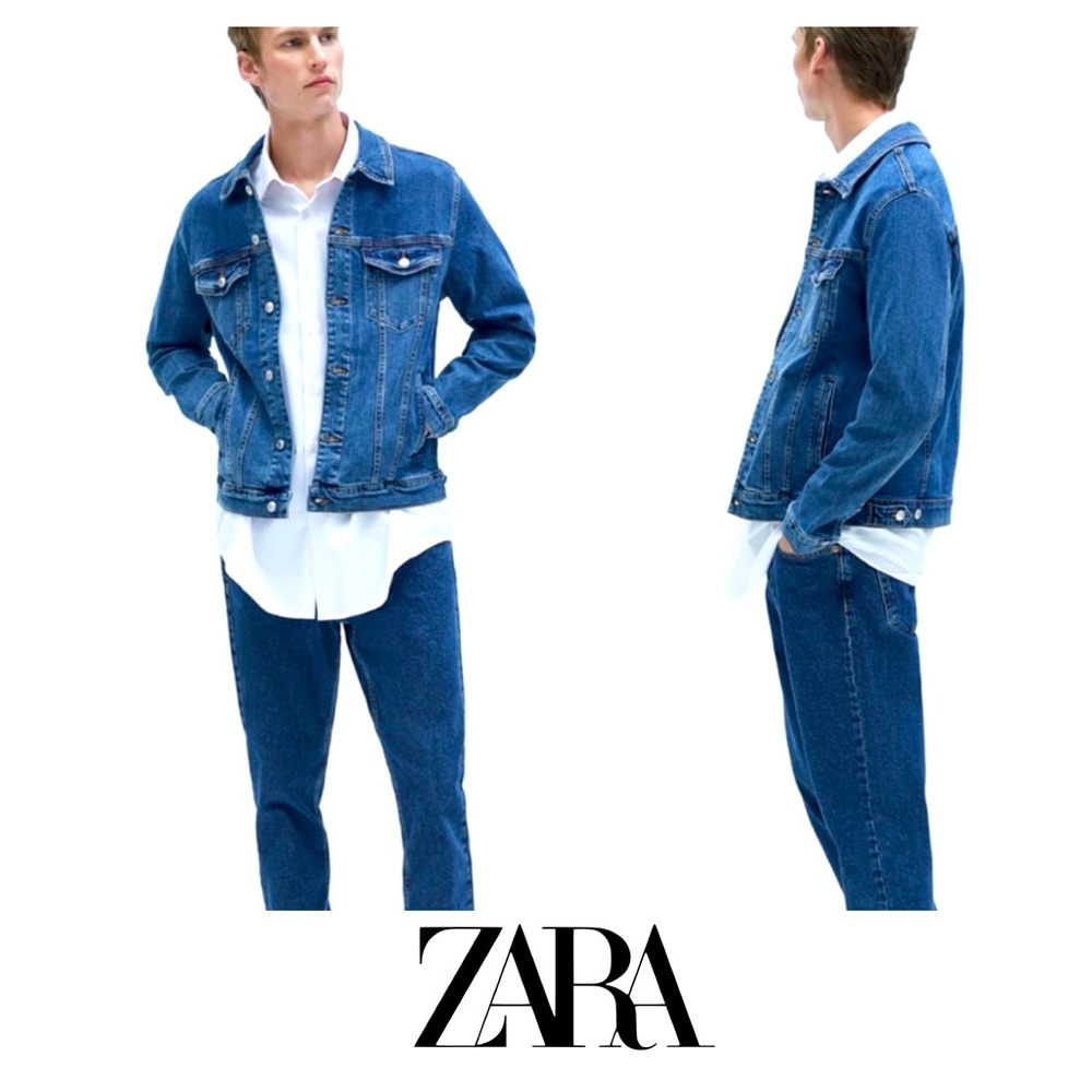 Zara Man Basic Denim Jacket - image 1